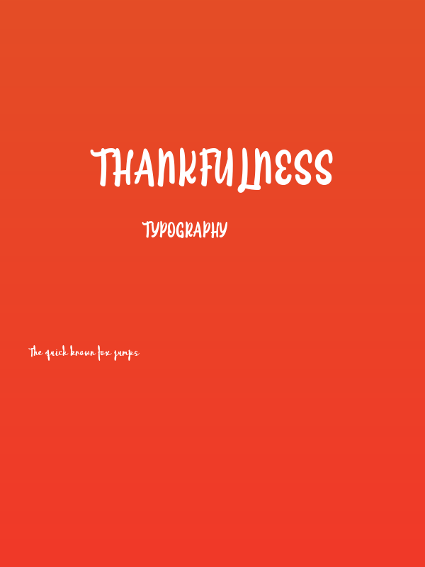 Thankfulness Poster