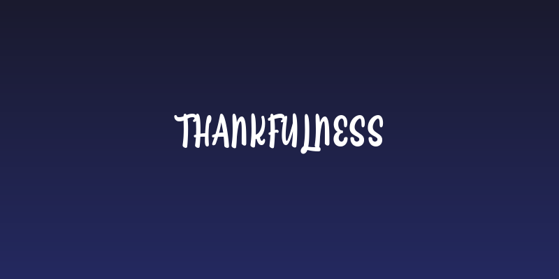 Thankfulness Social Header