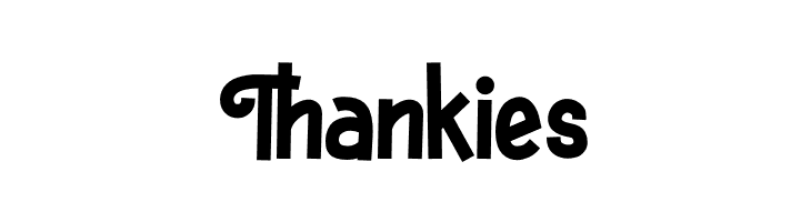 Thankies  नि: शुल्क फ़ॉन्ट्स डाउनलोड