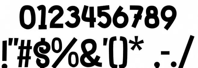 Thankies Font OTHER CHARS