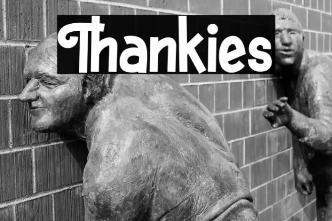Thankies Font examples