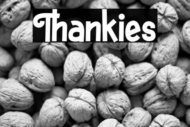 Thankies Font examples