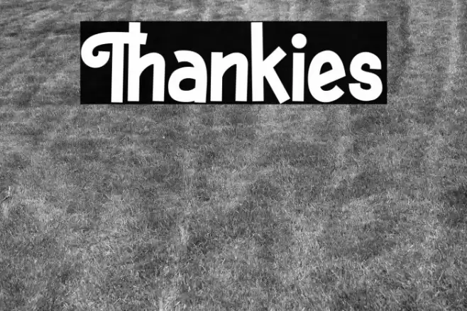 Thankies Font examples