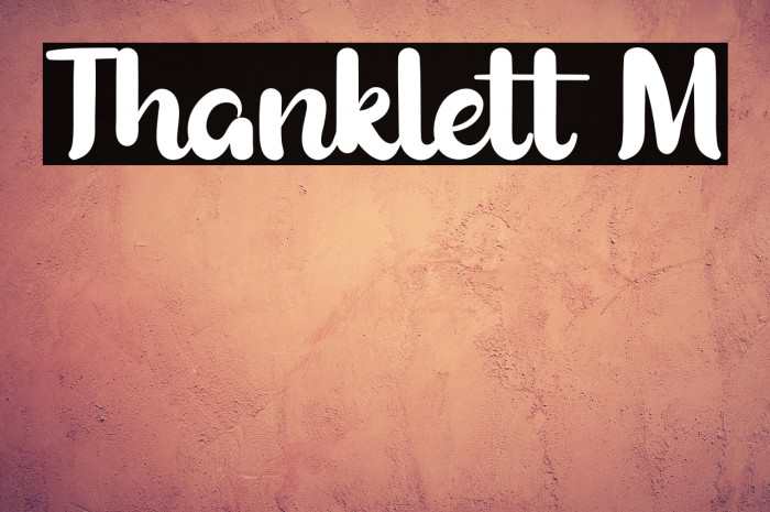 Thanklett M Example 1