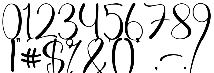 Thanklove - Personal Use Font OTHER CHARS
