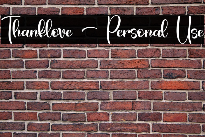 Thanklove - Personal Use Example 3