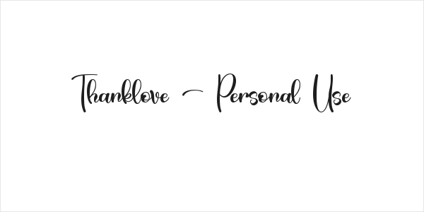Thanklove - Personal Use Logo