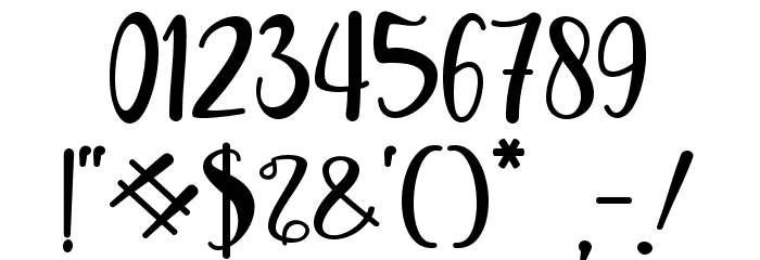 Thankmom - personal use Font OTHER CHARS