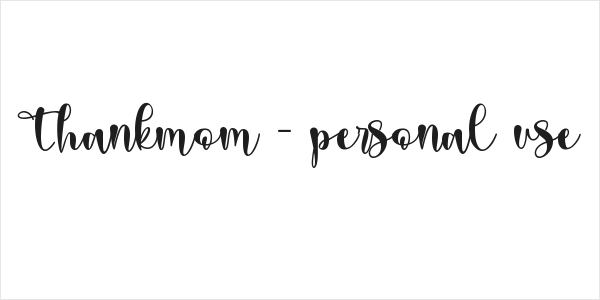 Thankmom - personal use Logo