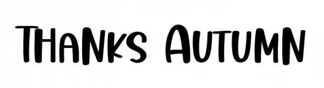 Thanks Autumn  baixar fontes gratis