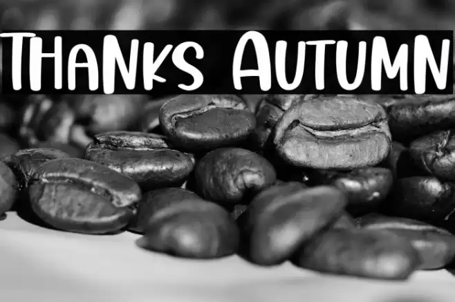 Thanks Autumn Font examples