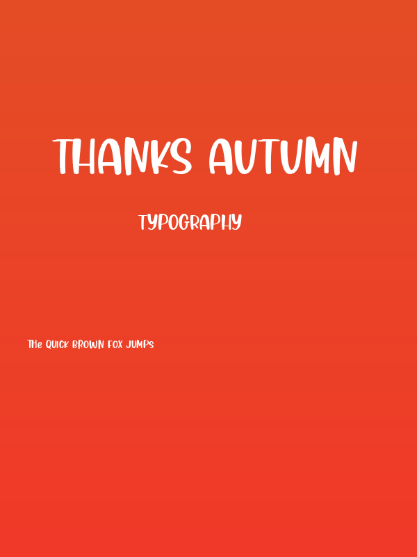 Thanks Autumn Poster