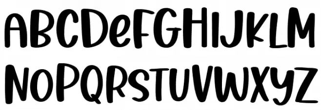 Thanks Autumn Font LOWERCASE