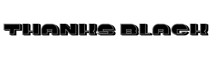 Thanks Black  font caratteri gratis