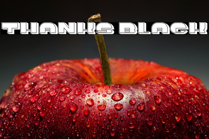 Thanks Black Example 3