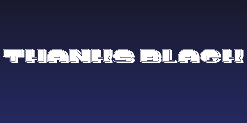 Thanks Black Social Header