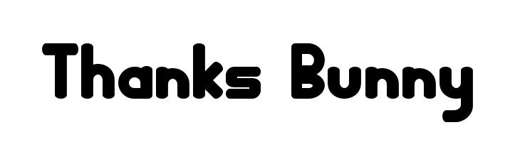 Thanks Bunny  Free Fonts Download