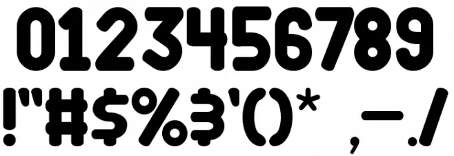 Thanks Bunny Font OTHER CHARS