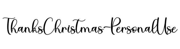 Thanks Christmas - Personal Use  les polices de caractères gratuit tlcharger
