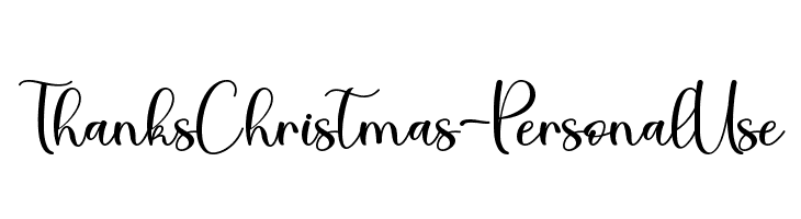 Thanks Christmas - Personal Use  لخطوط تنزيل