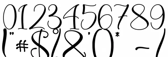 Thanks Christmas - Personal Use Font OTHER CHARS