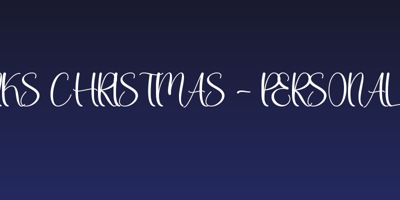 Thanks Christmas - Personal Use Social Header