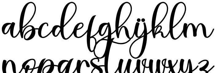 Thanks Christmas - Personal Use Font LOWERCASE