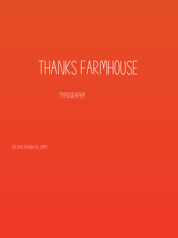 Thanks Farmhouse Poster