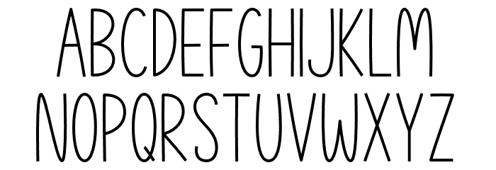 Thanks Farmhouse Font LOWERCASE