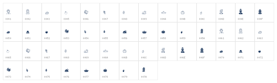 Thanks For Fall Character Map