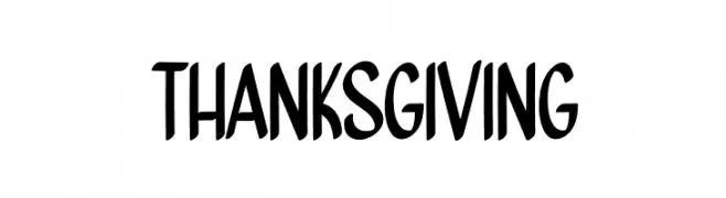 Thanks Giving Caratteri