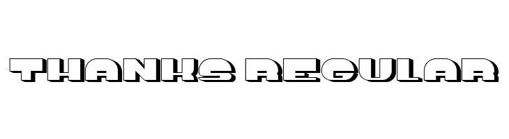 Thanks Regular  Descarca Fonturi Gratis