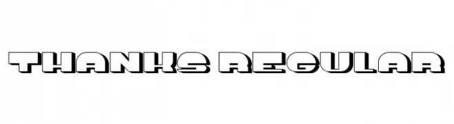 Thanks Regular  Frei Schriftart Herunterladen