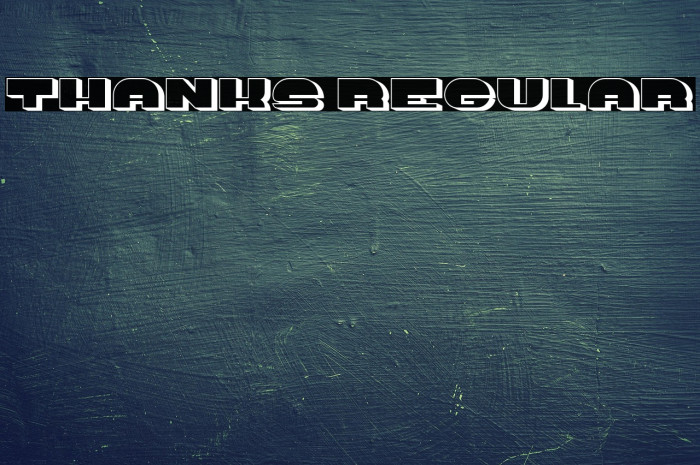 Thanks Regular Example 1