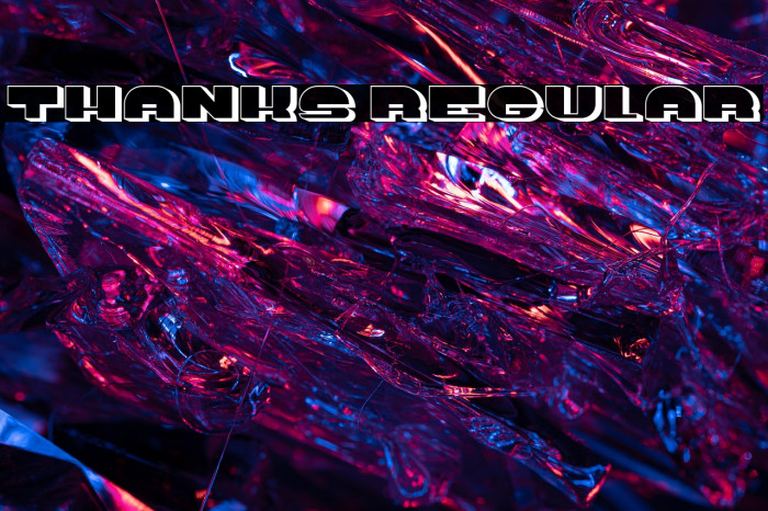 Thanks Regular Example 2