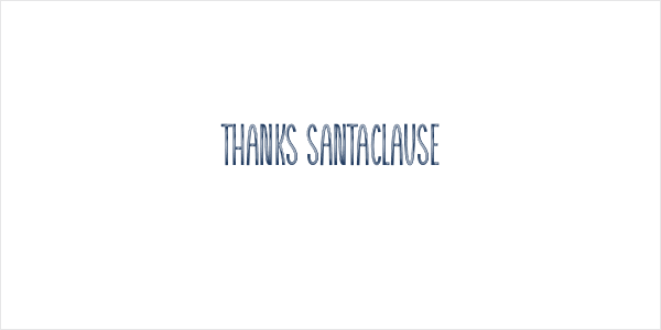 Thanks Santaclause Logo