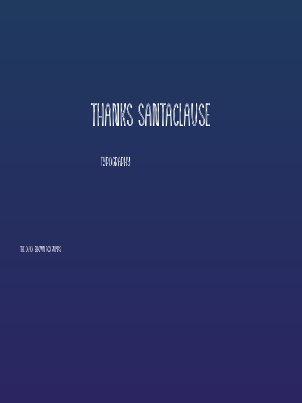 Thanks Santaclause Poster