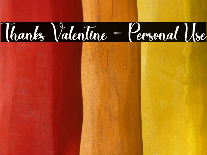 Thanks Valentine - Personal Use Example 3