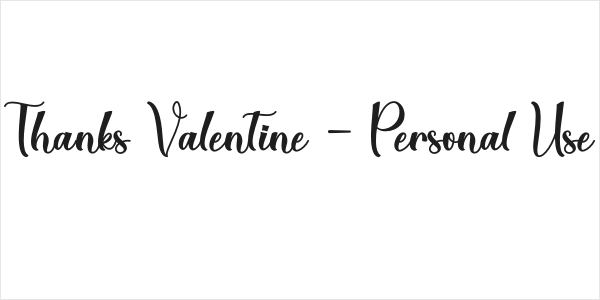 Thanks Valentine - Personal Use Logo