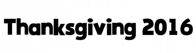 Thanksgiving 2016  免费字体下载
