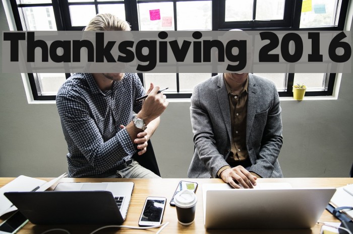 Thanksgiving 2016 Font examples