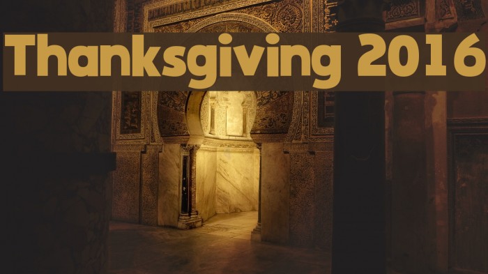 Thanksgiving 2016 Font examples