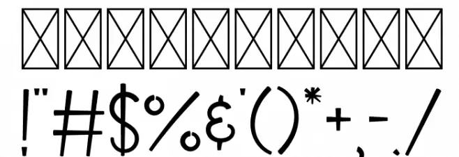 Thanksgiving Cooker Font OTHER CHARS