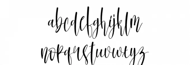 Thanksgiving फ़ॉन्ट लोअरकेस