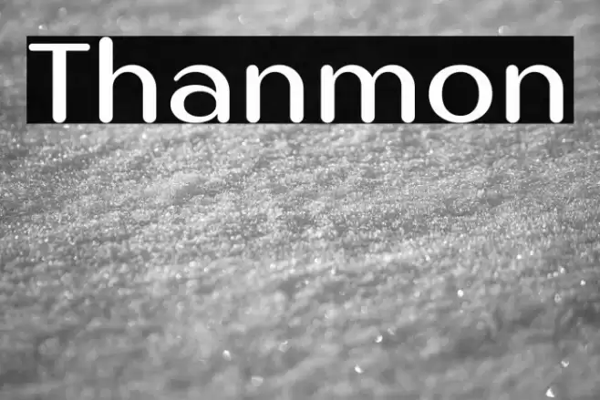 Thanmon Font examples