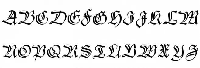 Thannhaeuser Zier Font Litere mari