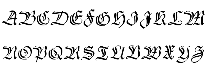 Thannhaeuser Zier Font LOWERCASE