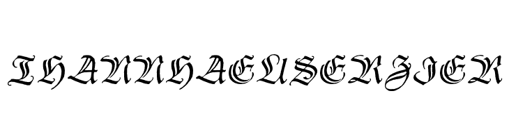 ThannhaeuserZier Schriftart