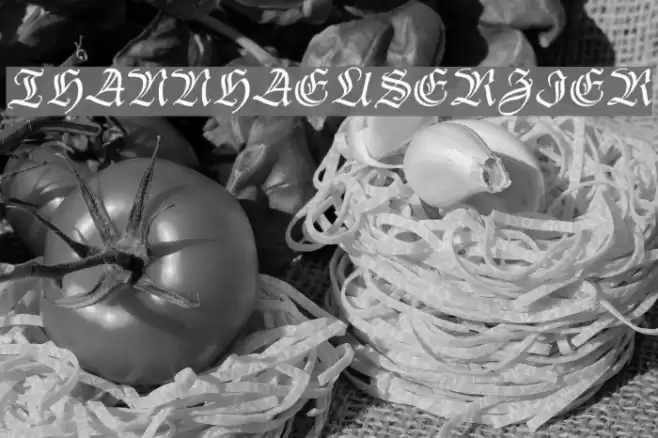 ThannhaeuserZier Schriftart examples