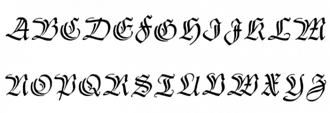 ThannhaeuserZier フォント 小文字